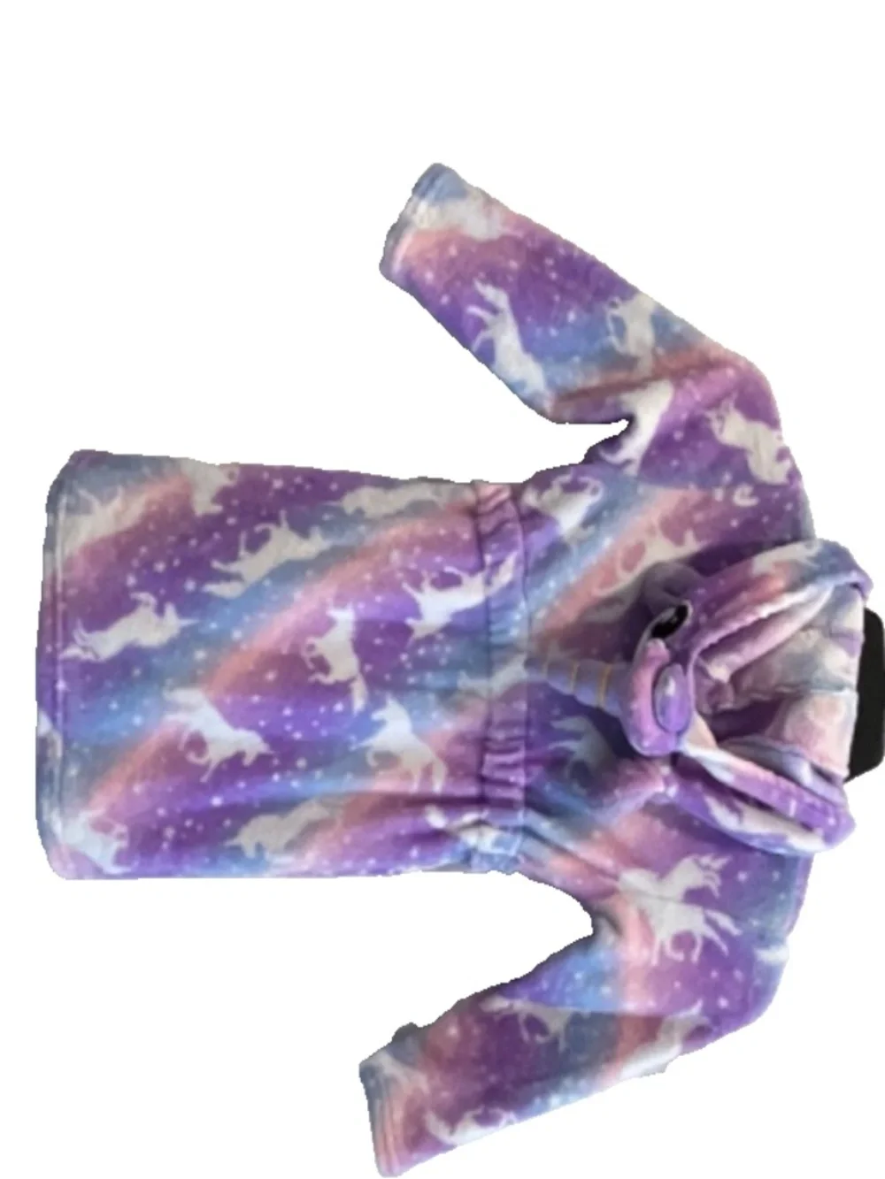 Doctor Unicorn Toddler Girl Soft Plush Bathrobe Size 3T-4T